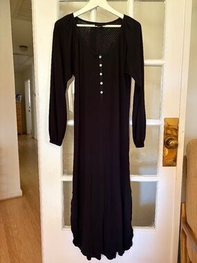 Hatch Long Sleeve Pointelle Nightgown 0